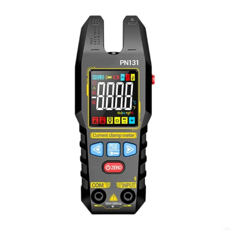 Clamp Meter Digital Multimeter 0-600V 200A Voltages Current Resistance 4000 Counts Current Ammeter Tester M4YD