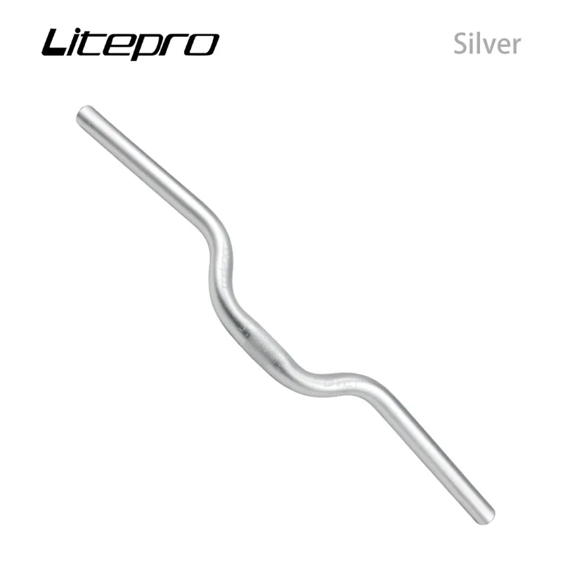 Litepro Bicycle Aluminum Alloy Handlebar 25.4*580MM Bike M-type Comfortable Handlebar For Folding Riding Accessories