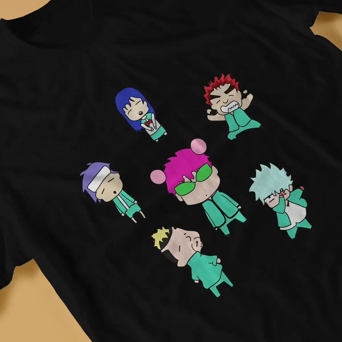 Anime The Disastrous Life of Saiki K Essential Tshirt Homme Men's Tees Blusas T Shirt for Men High Quality Tops