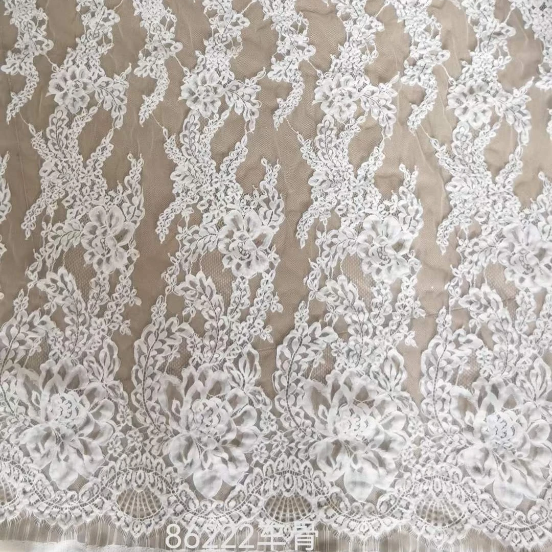 150CM Wide Off White Handmade Cording Lace Luxury Corded French Lash Chantily Lace Bridal Wedding Gown Dress Apparel Lace 2025