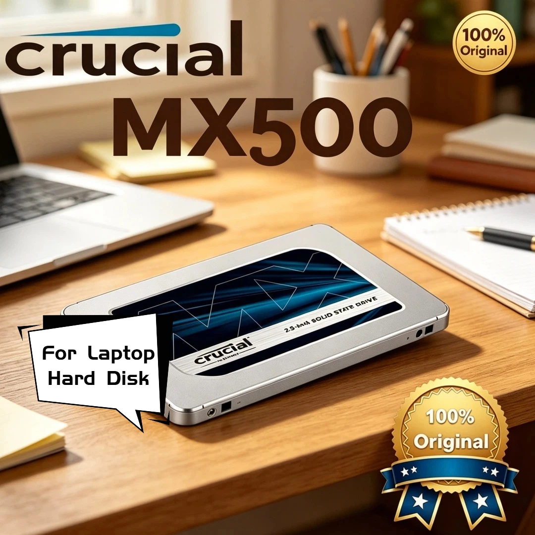 Надежный SSD Crucial MX500 с 3D NAND-памятью, 240 ГБ, 500 ГБ, 1 ТБ, 2 ТБ, SATA, 2.5 дюйма, для ноутбуков
