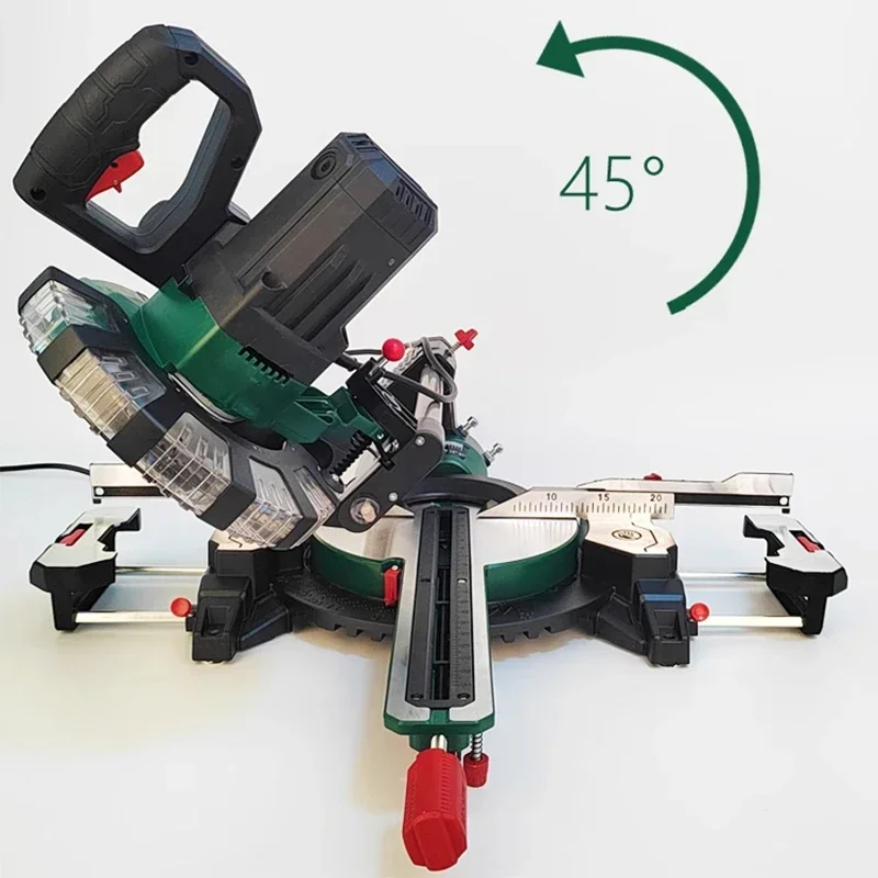Aluminum Sawing Machine Woodworking Cutting Machine Multifunctional High Precision 45° Push-pull Lever Miter Saw Cutting Aluminu