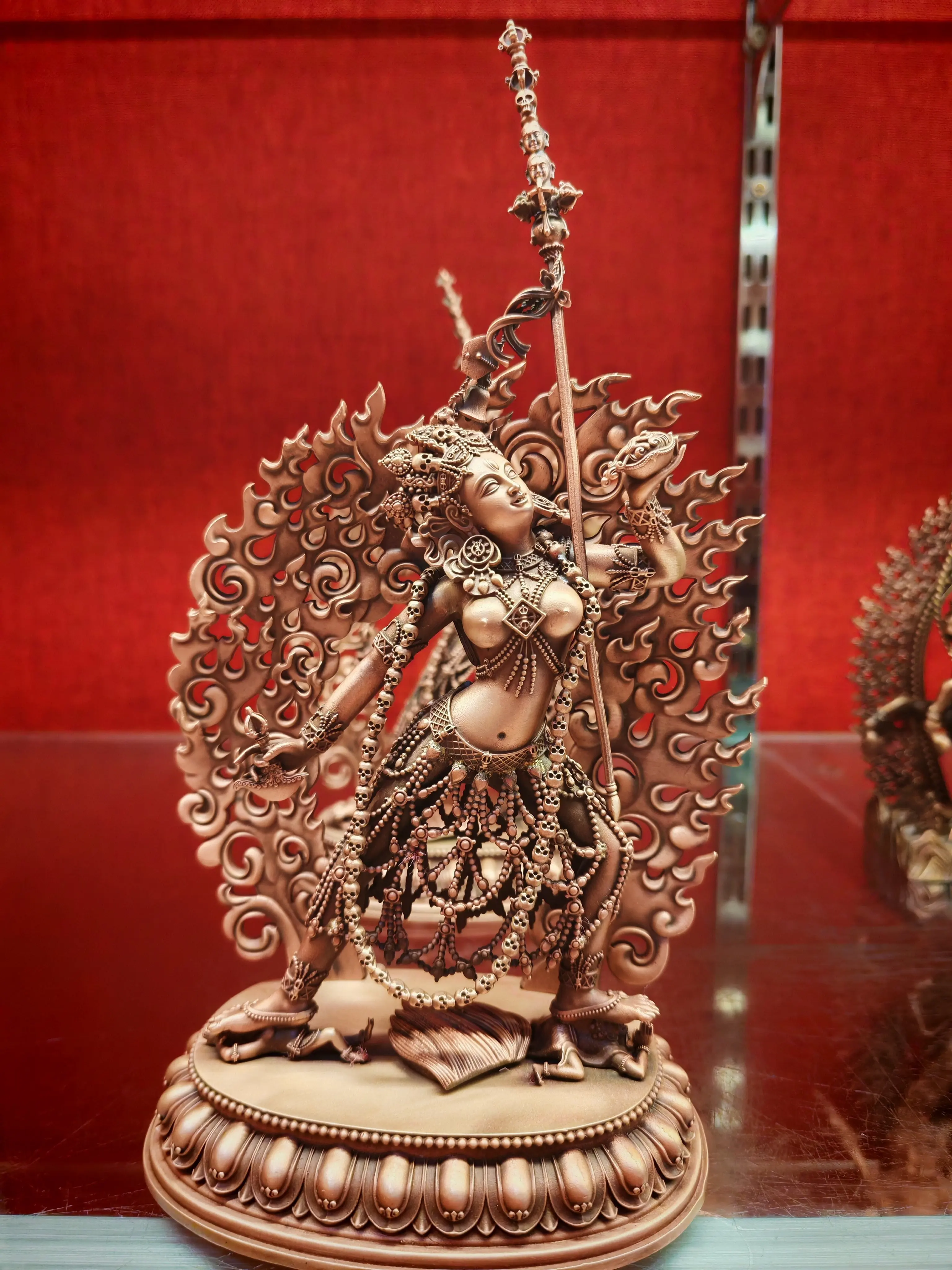Naruo Dingmother boutique Buddha statue pure copper height 5 inches