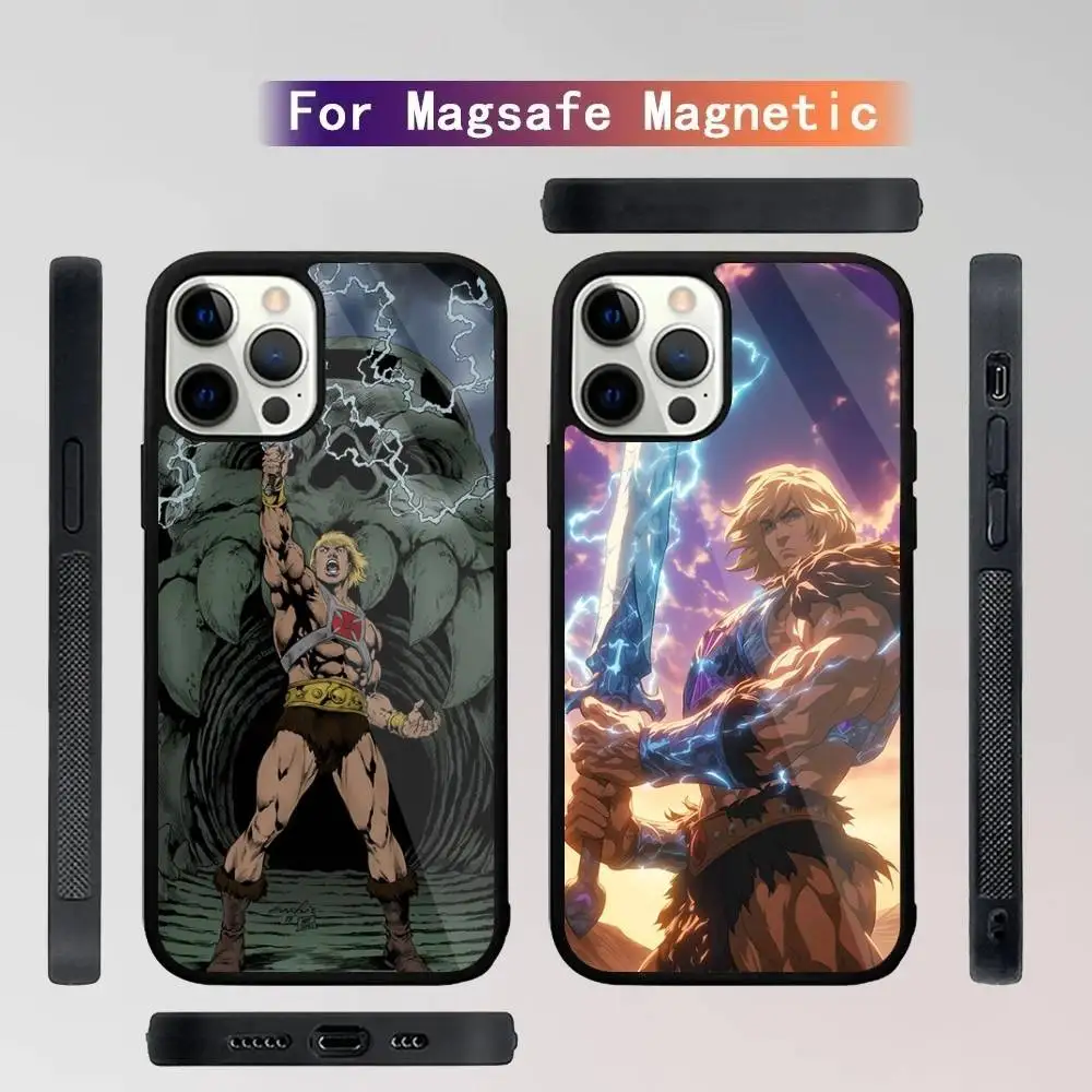 

H-He Man Phone Case For iPhone 16,15,14,13,12,11,Plus,Pro,Max Mini Magsafe Magnetic Wireless Charging