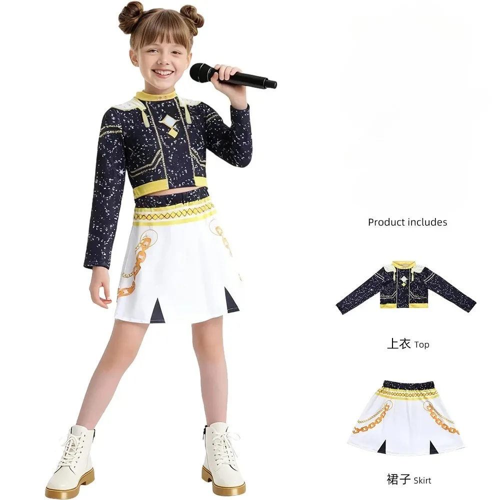 Korean Film Role-Play Clothing Girl Group Kids Costume Outfit Favorite Stage Performance Clothes Halloween Warrior Dress Up - view 2