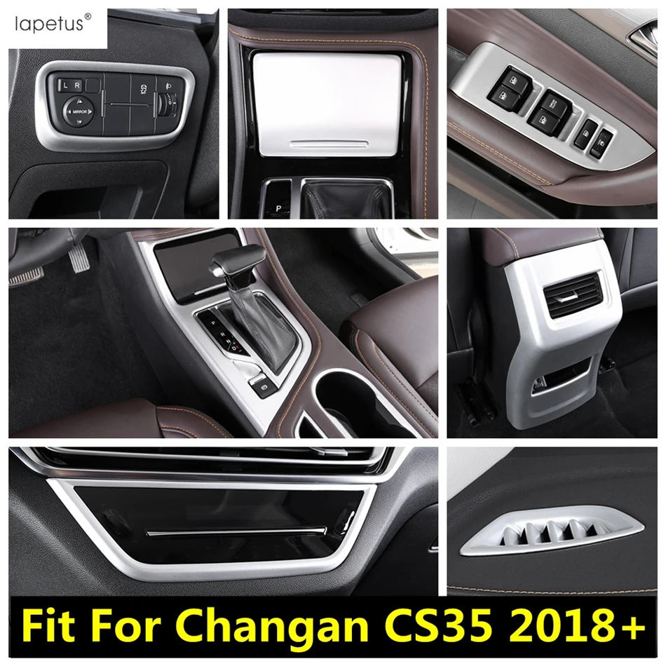 

Accessories For Changan CS35 2018 -2020 Armrest Box Rear Air AC Vent Gear Panel Head Light Lamp Window Lift Cover Trim Interior