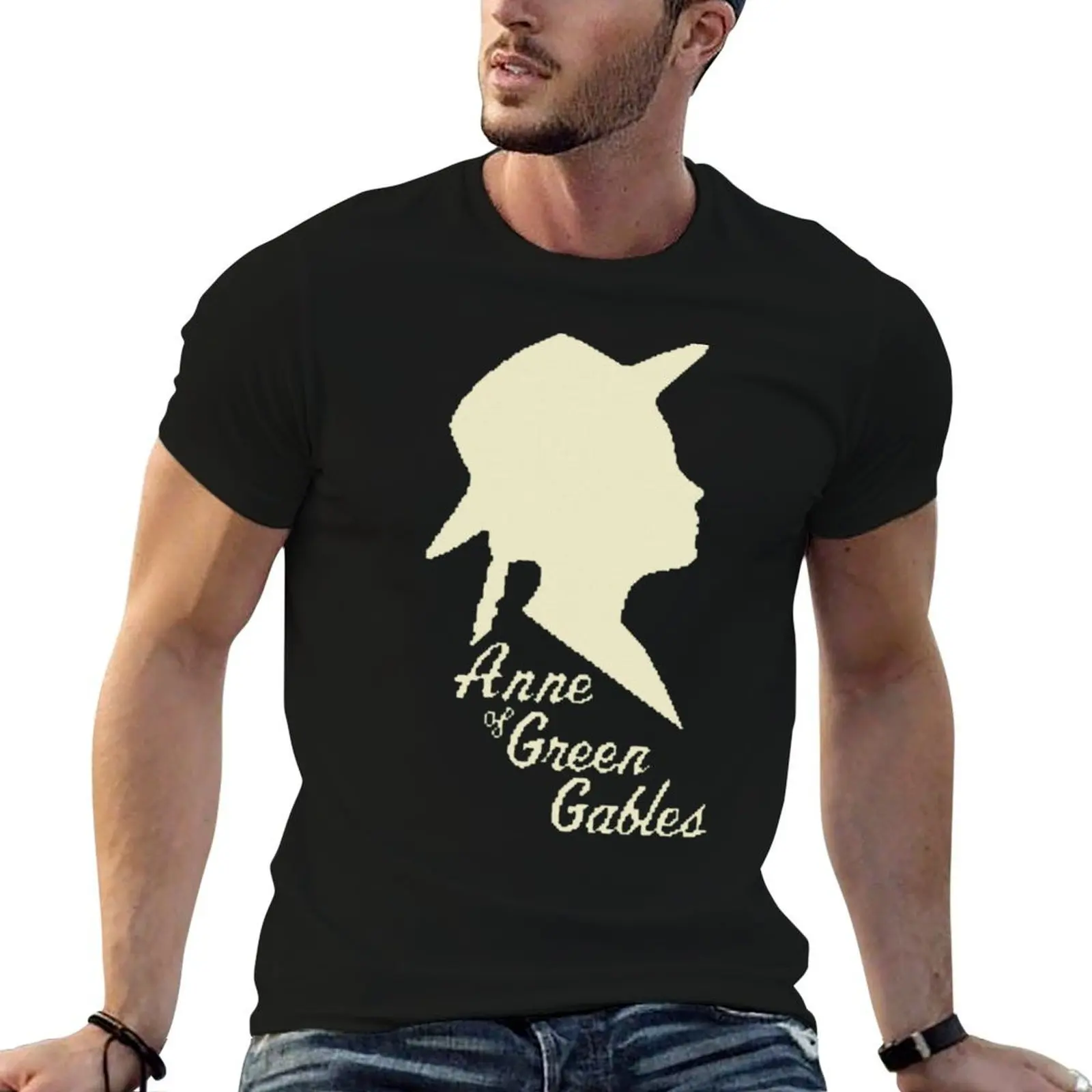 Anne Of Green Gables Silhouette T-Shirt vintage clothes Clothing t shirts for men pack