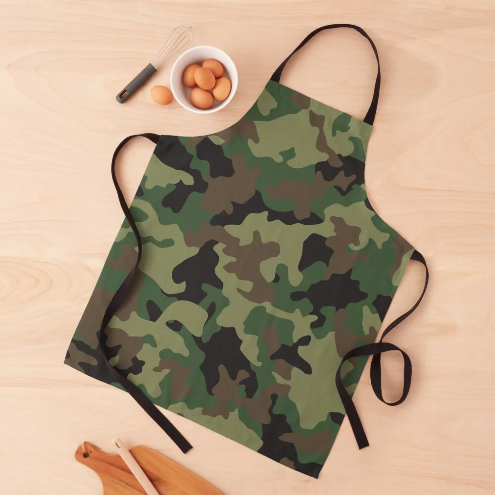 

Army Camo Apron Kitchen Accessories 2022 Kitchen Household Items Costume Waiter custom women's kitchen Apron