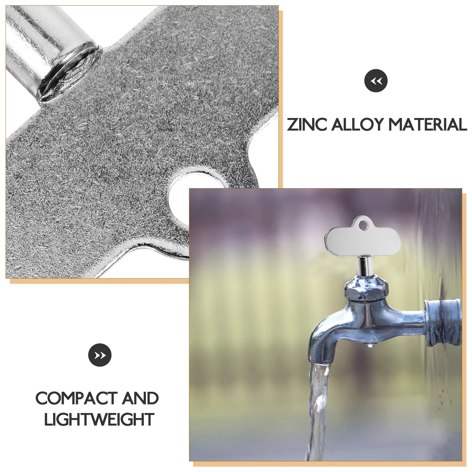 

Universal Radiator Zinc Alloy Plumbing Bleeding Tool Gas Water Faucet Valve Key Triangle Socket Meter Box Heater Bleed Key