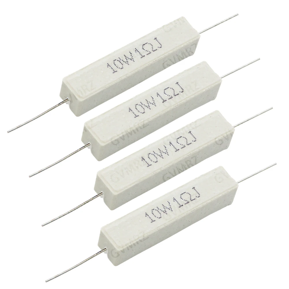 10PCS 1K 10K 2K 2.2R 330R 150R 100R 1R 2R 3R 5R 8R Cement Wirewound Resistor 10W Non-Inductive Series 0.01R–10K 20R 47R 25R