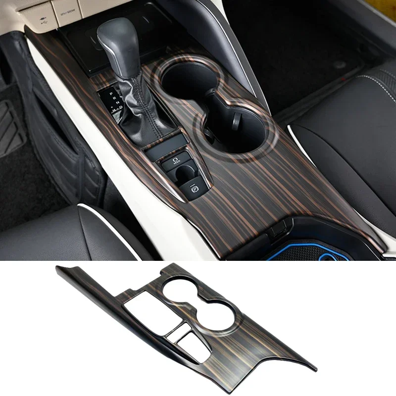 Wood Decoration For Toyota Camry 2018 2019 2020 Car Center Console Seat Armrest Box Cover Central Arm Rest Panel Trim