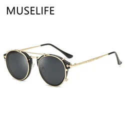 Classic Gothic Steampunk Sunglasses Sun Glasses Men Women Brand Designer Vintage Round Glasses Fashion Driving Goggle UV400
