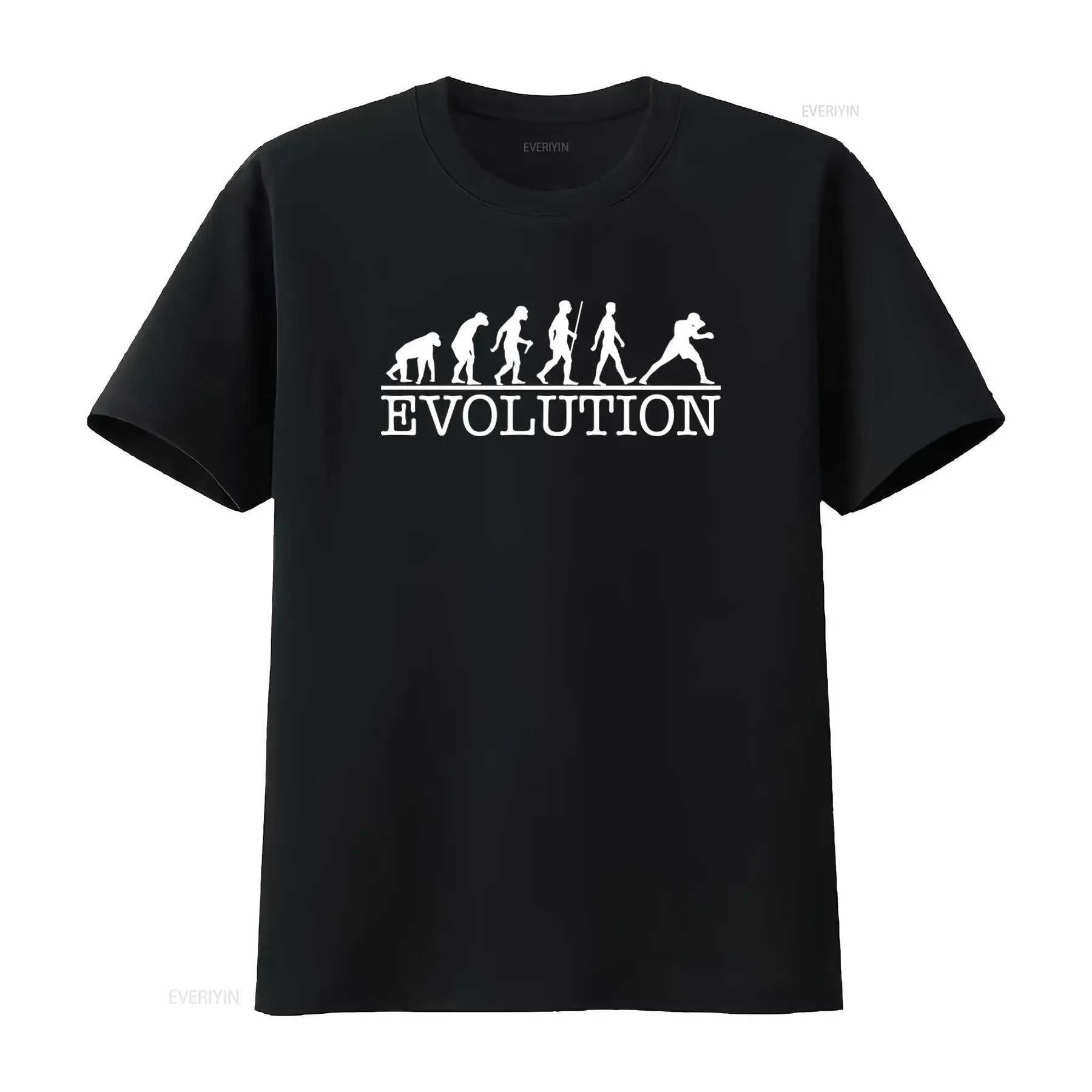 T-shirt drôle pour hommes « Evolution de la boxe », design unique pour les passionnés, style vintage délavé, légèrement extensible, décontracté et tendance