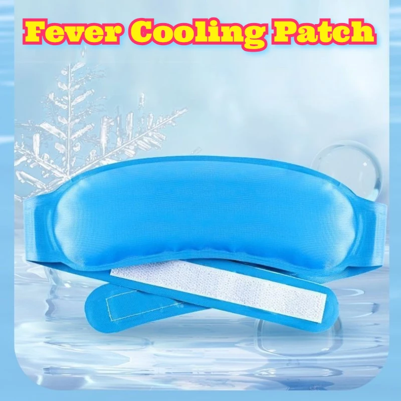 Pacote de gel de resfriamento reutilizável bandana alívio da febre terapia quente e fria compressa adultos redução de temperatura enxaqueca calmante fresco