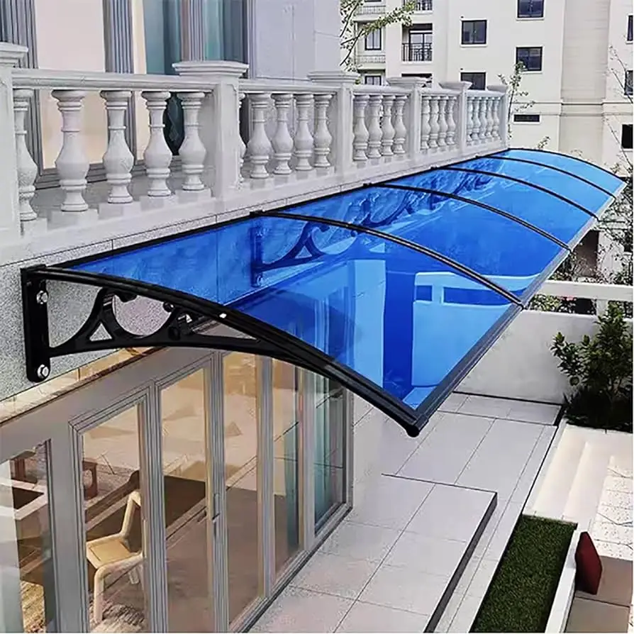 

Aluminum awning Outdoor polycarbonate awning Patio cover awning policarbonato Commercial building Patio roof