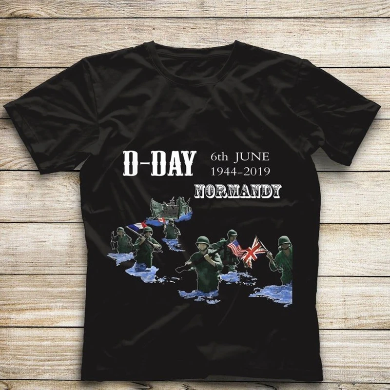 

Normandy D Day Landings Operation Men T-Shirt Short Sleeve Casual Cotton O-Neck Summer T Shirts