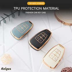 Fashion Soft TPU Car Key Cover Case Protection Shell Fob For Baic Senova X25 X35 X55 X65 D50 For Changhe Q25 Q35 A6 Accessories