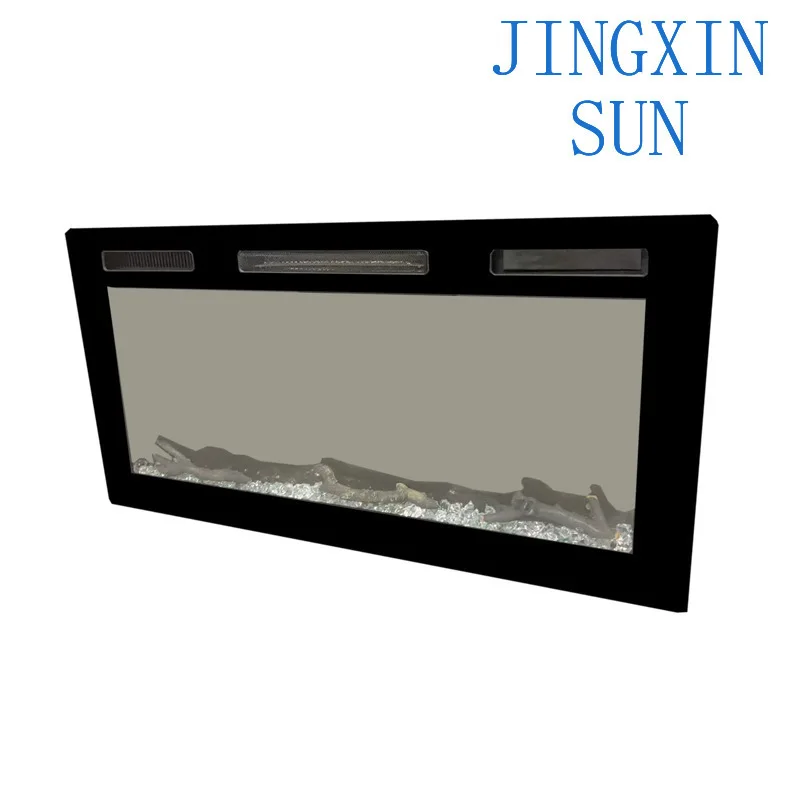 Home Heating Wall-Mounted Electronic Fireplace Decorative Realistic Flame 36/42/50/60/68/72 Inch Intelligent Background