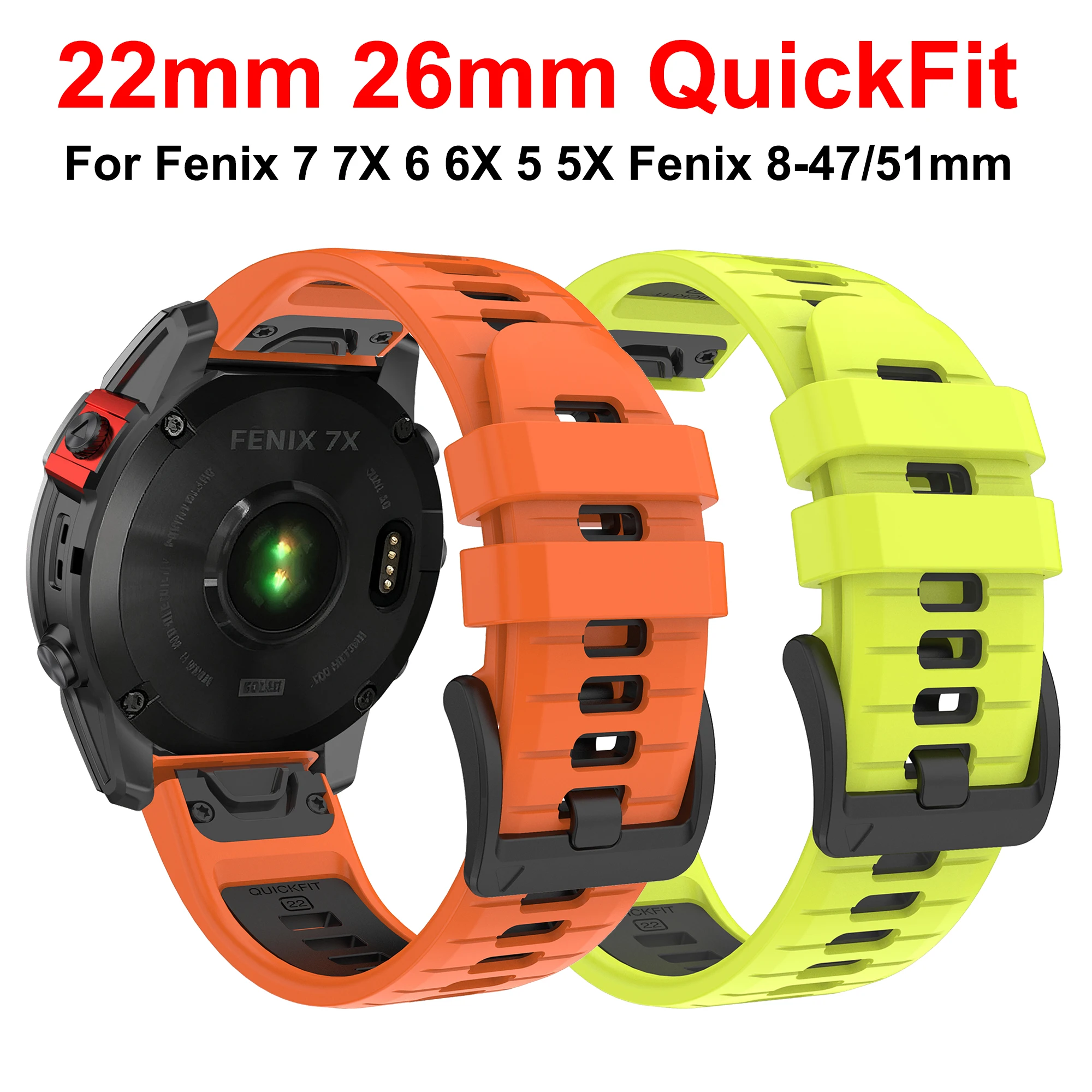 

QuickFit 22 26mm Watch Bracelet for Garmin Fenix 7X 7 Pro 6 6X Pro 5 5X Fenix8 Epix Pro Gen2 Quatix 7 8 965 MARQ Bracelet correa