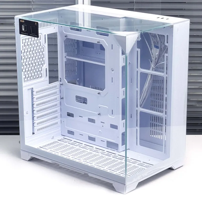 Seaview Style ATX Desktop PC Case, Minimalist Panoramic Tempered Glass Computer Chassis Supports 360mm Water Cooling