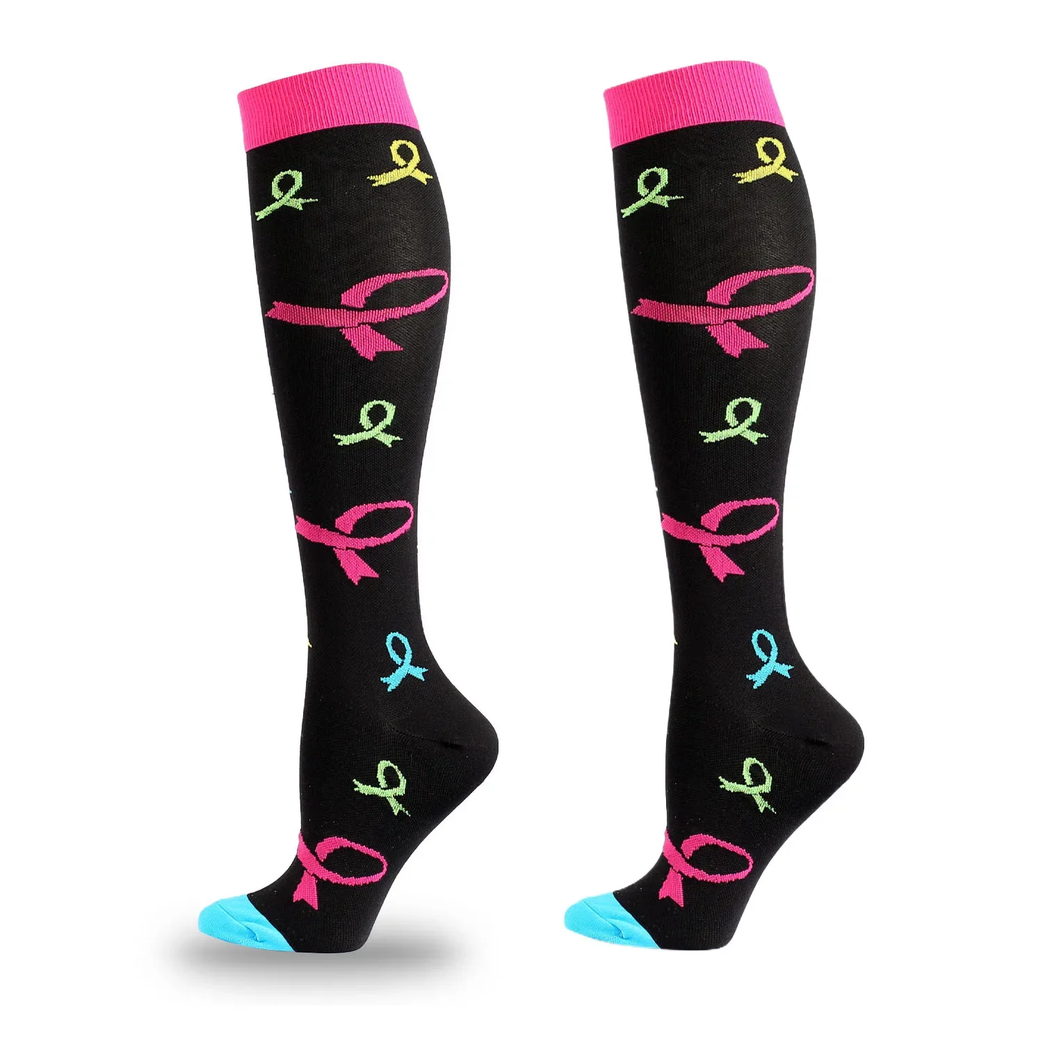 5Pairs Compression Socks Women Hiking Running Elastic Socks Sports Socks Flight Pregnancy Swollen Varicose Veins Marathon Socks