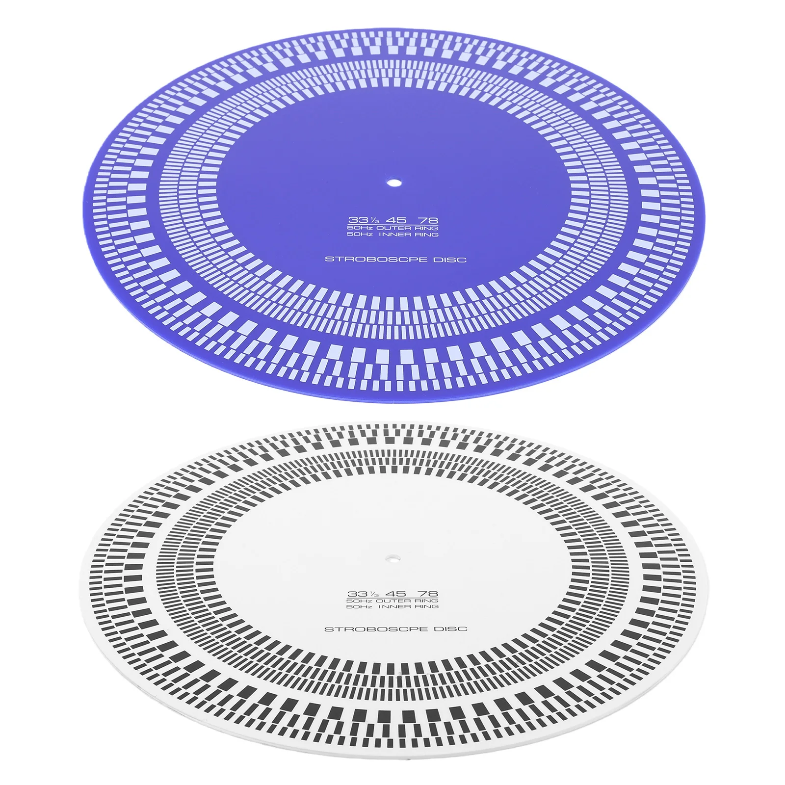 Turntable Strobe Disc 11.81 in X 3mm Calibration Strobe Disc Double Sided 33/45/78 RPM for Record Player Testing Speeds