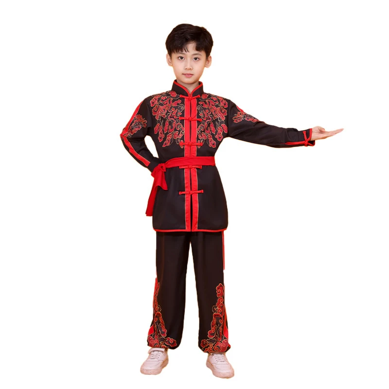 

Kids Chinese Kung Fu Perform Uniform Boy And Girl Tai Chi Wushu Sets Children Martial Arts Costumes Baby Martial Art Clothes