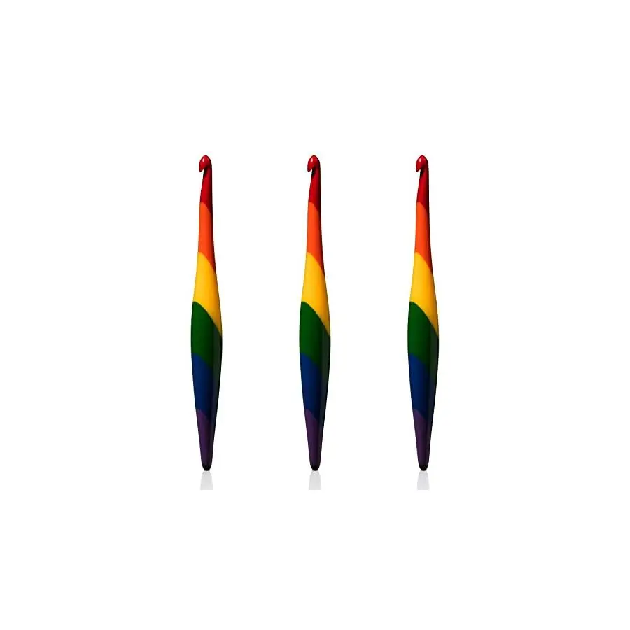 

Крючок, Pride Rainbow Streamline Swirl, крючки для вязания с эргономичной ручкой 7 Pride Rainbow Streamline, P 10.00MM