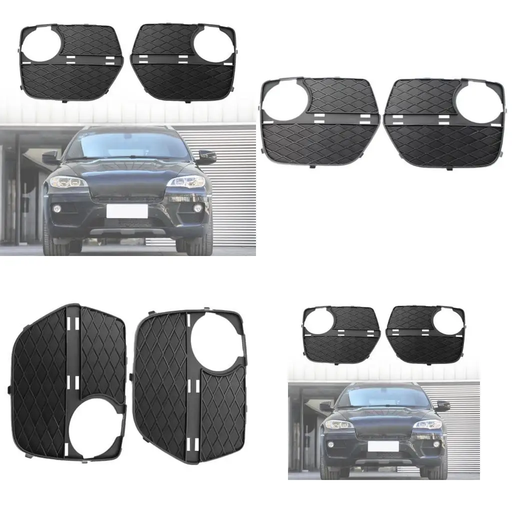 

31BC Auto Accessories 51117312605 51117312606 Front Bumper Fog Light Grille Cover Replacement Lower Grille Trim for E71
