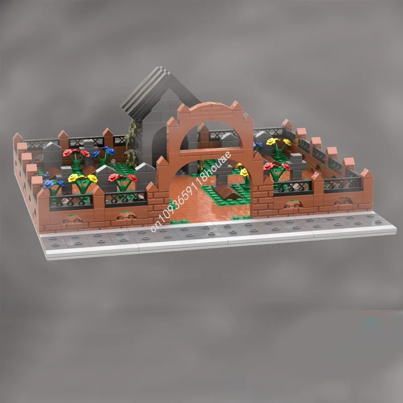 

Набор из 701 детали для сборки модульных зданий кладбища MOC, конструктор, детская рождественская игрушка, подарок на день рождения, развивающий терпение и концентрацию