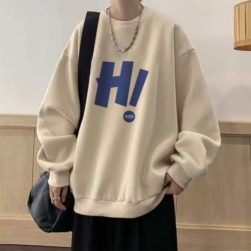 

Spring Sweatshirt Mens T Shirts Streetwear Harajuku Oversized T Shirt Korean Vintage Pullovers Fashion Men Clothing Y2k Tops