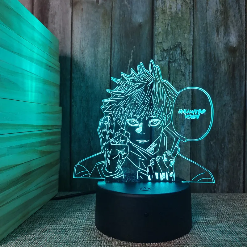 Anime Lamp Satoru Gojo Jujutsu Kaisen Led Night Light for Birthday Gift 3D Nightlight Birthday Gift