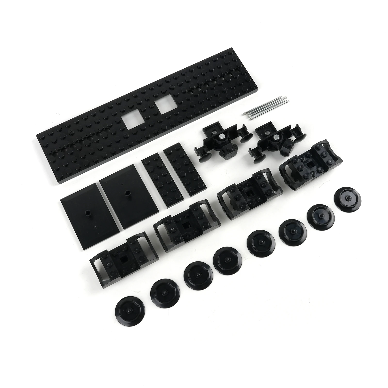 MOC City Train Carriage Building Blocks Set DIY Christmas Toy with Base Wheels Creative Bricks Assembled Gift for Kids