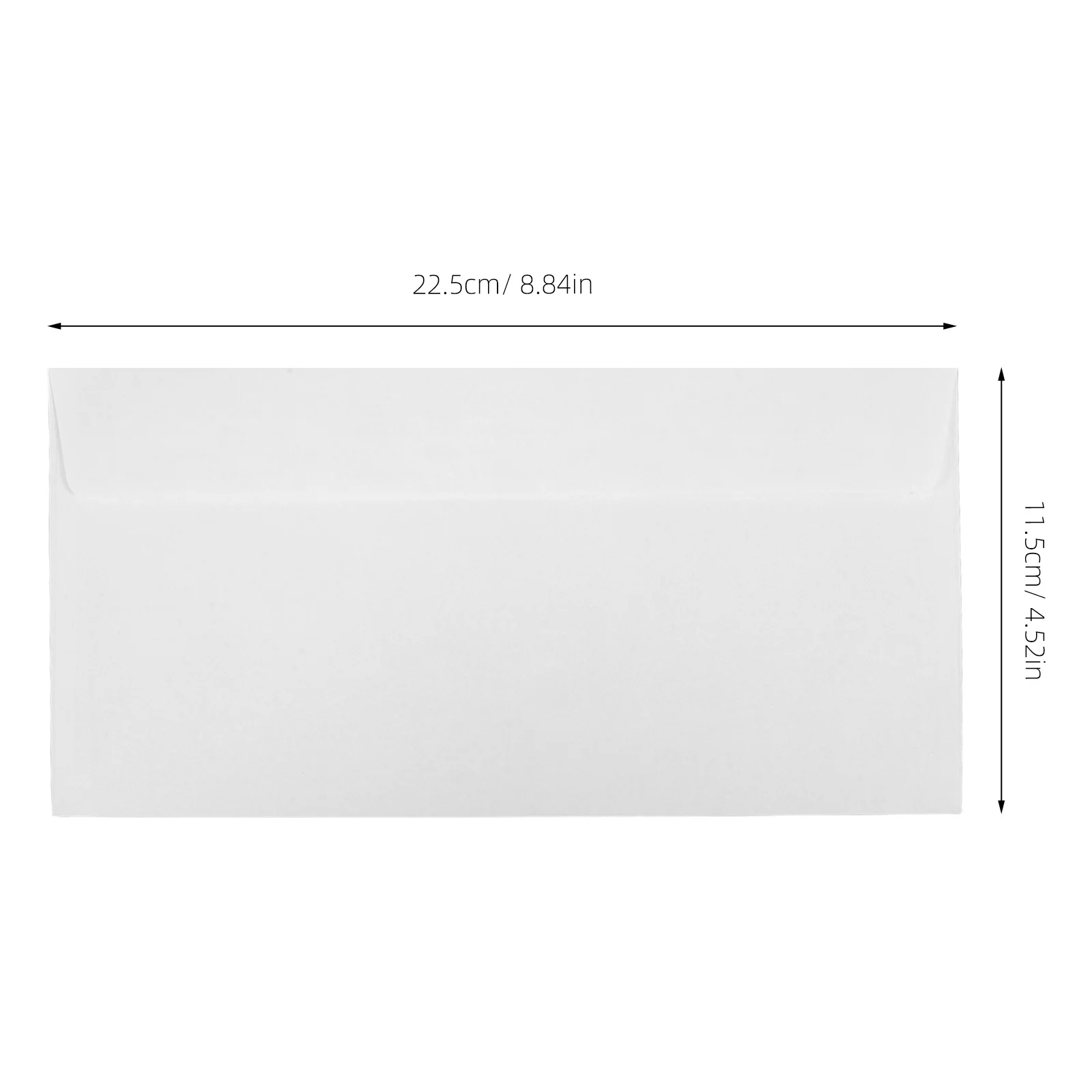 50 pçs envelopes auto selados design branco elegante envelopes de correio tamanho carta convites de correspondência de negócios