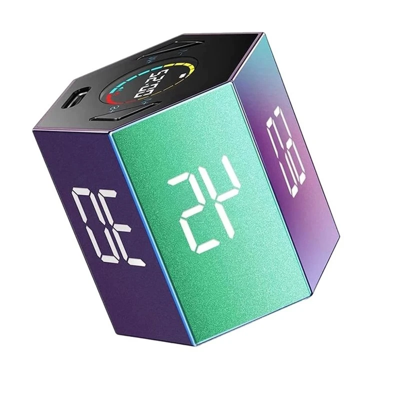 2026 Hot Style For Focus, Study, Work, Task, ADHD Pomodoro Timer Cube Custom Timer& Stopwatch, Kitchen Timer Included