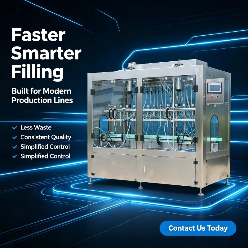 Custom intelligent high speed liquid filling machine oil bottling machinery low material waste for modern food production line
