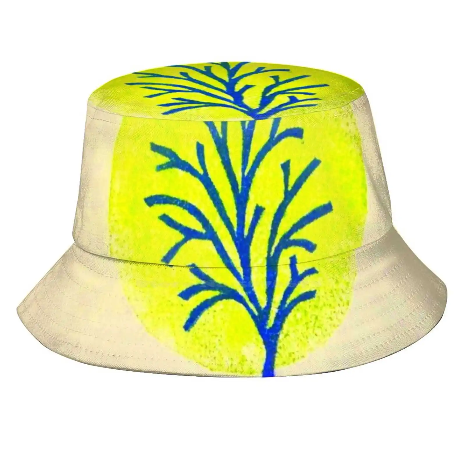 Naturalistic Sun Cap Fisherman Hat Bucket Hats Green White Scottish Red Black Yellow Brown Purple Gray Pink Light Blue Navy