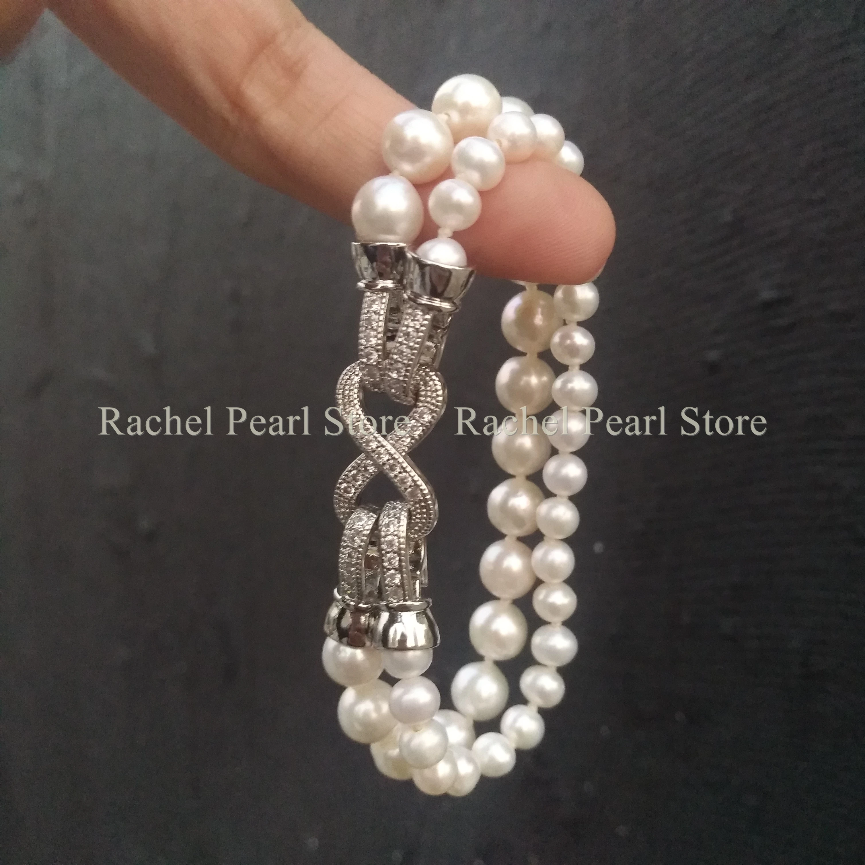 

5-6mm 7-8mm Round White Akoya Real Natural Variable Pearl Necklace 16cm 17cm 18cm Exceptional Popular Nice Look