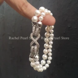 5-6mm 7-8mm Round White Akoya Real Natural Variable Pearl Necklace 16cm 17cm 18cm Exceptional Popular Nice Look