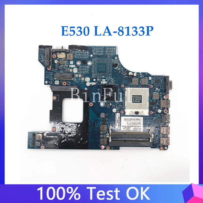 High Quality Mainboard 04W4014 04Y1181 For LENOVO ThinkPad Edge E530 Laptop Motherboard HM77 QILE2 LA-8133P 100% Full Tested OK