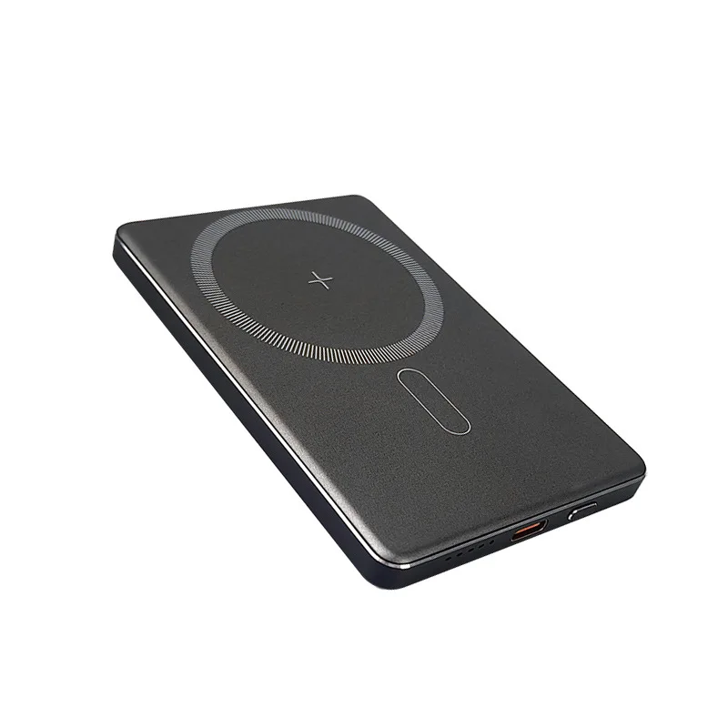 Ultra Slim 8mm Magnetic Wireless Power Bank 5000mAh/10000mAh  PD 20W Fast Charging, 15W Wireless Charger for Mobile Devices