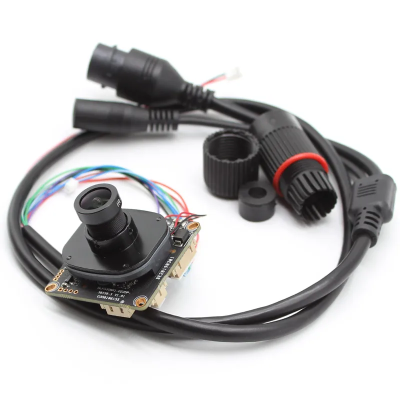 

HD 8MP Black Light illumination AI Speaker Audio IP CCTV Network Camera Module CMOS Board H.265 with mic lens ip cable