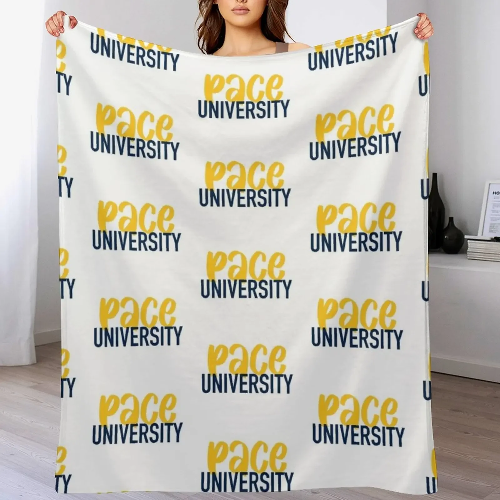 Pace University Throw Blanket Single Bed covers Flannels Blankets