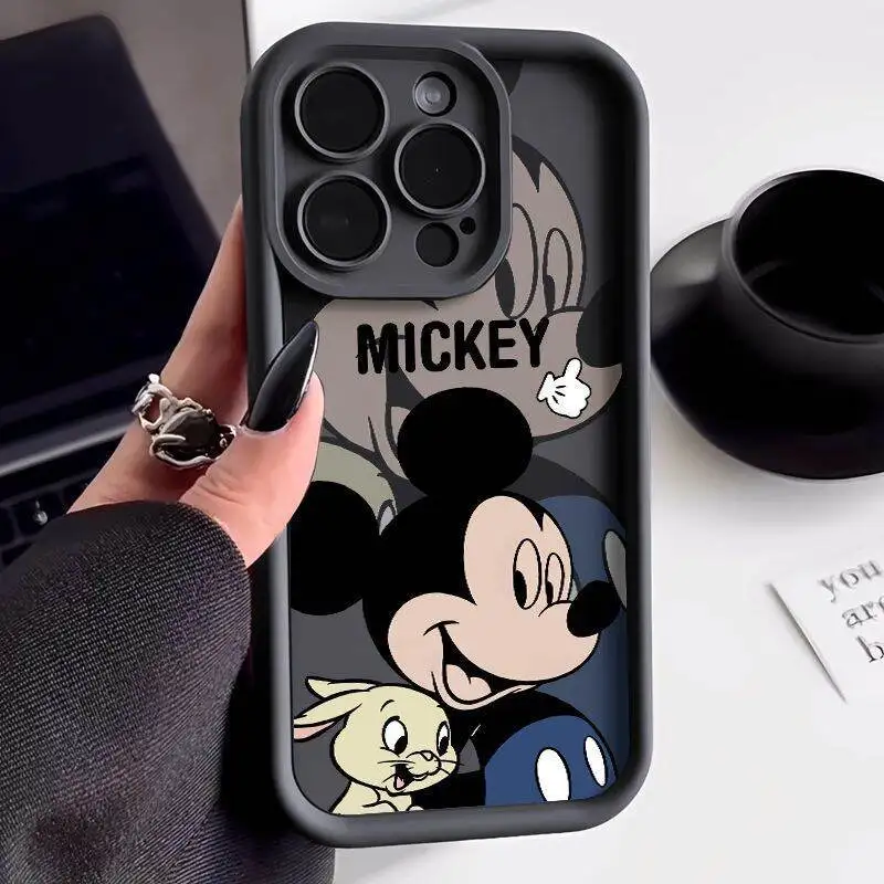 Disney Mickey Minnie Mous Case For Realme 11 5G 12 Pro Plus C53 C55 C63 C65 C12 C20 C12 C21 C30 Cover Silicone Couqe Soft Camer