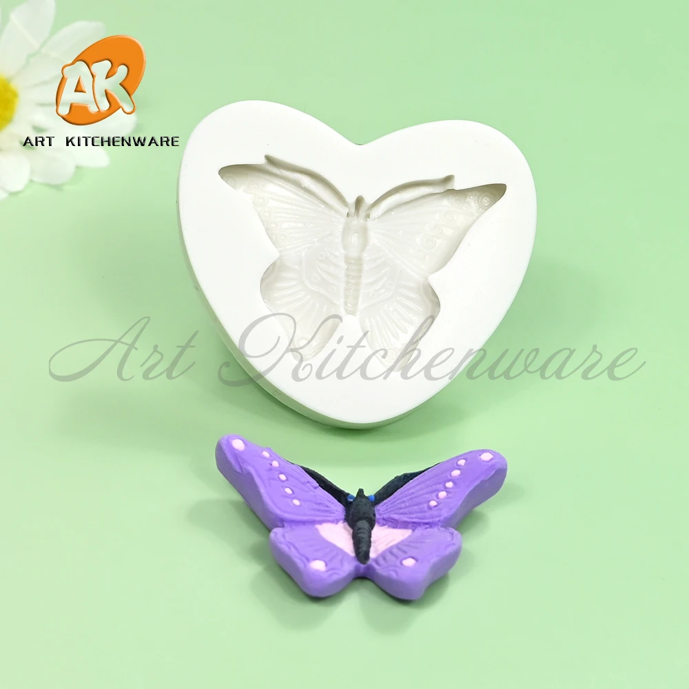 Pretty Butterfly Silicone Fondant Mold Cake Decorating Silicone  Soap Moulds Chocolate Cupcake Cookies Decorations Bakeware image 4