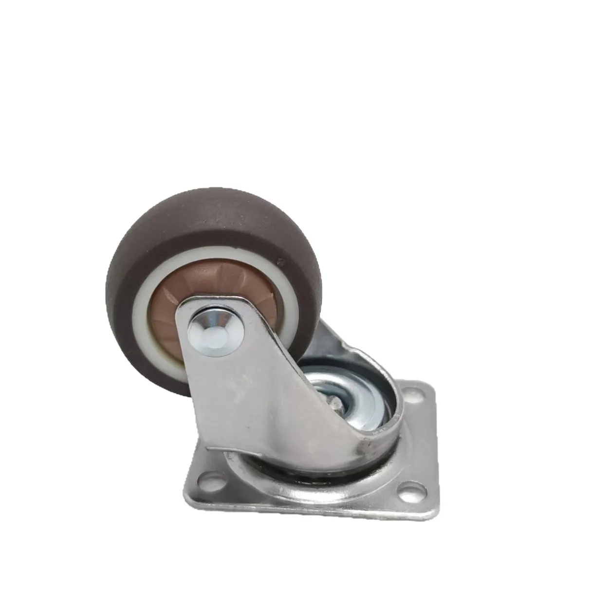 1-2 inch Casters Set of 4 Rubber Small Caster Wheels for Heavy Duty Furniture Cabinets Mini Castors No Noise Smooth Swivel Wheel