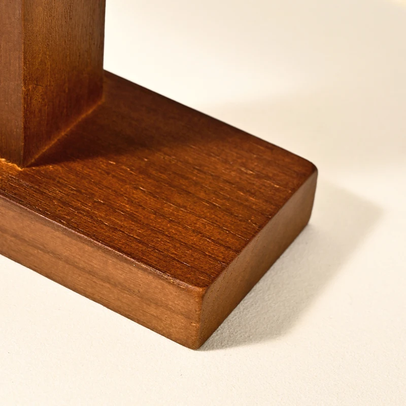 Oirlv Wooden Watch Holder Jewelry Stand T-shape Jeweler Display Stand Solid Wood Jewelry Stand For Watch Display Ring Organizer