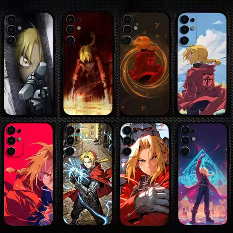 Full-Fullmetals Anime A-Alchemists Phone Case For Samsung S25/S24/S23/S22/S21/S20/Plus,Fe,Lite/Others Black Cover