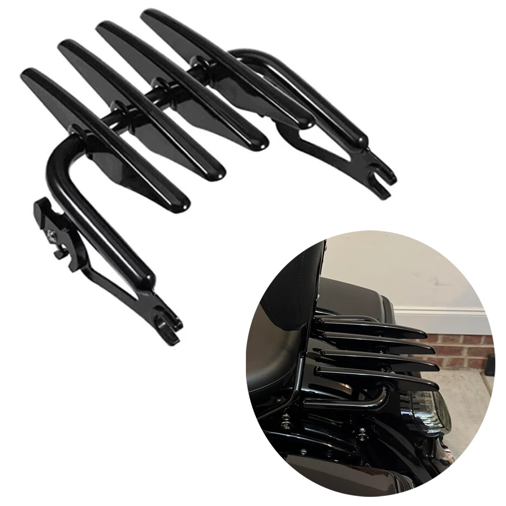 Motorcycle Detachable Stealth Luggage Rack Fit For Harley Touring Road Street Glide 2009-2025