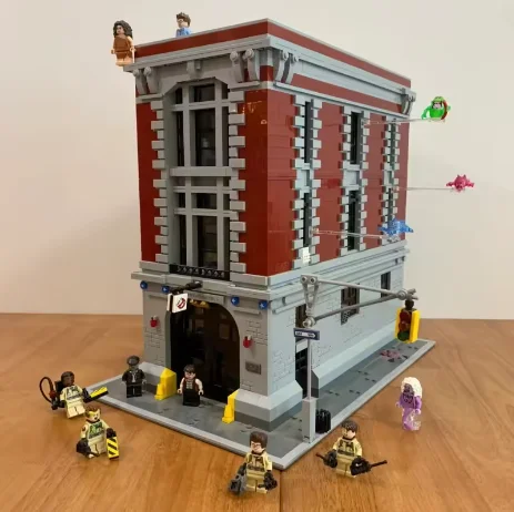 4634Pcs City Street View Ghostbusters Firehouse Headquarters 16001 Building Blocks Bricks Kit Compatible 75827 Kid Birthday Gift